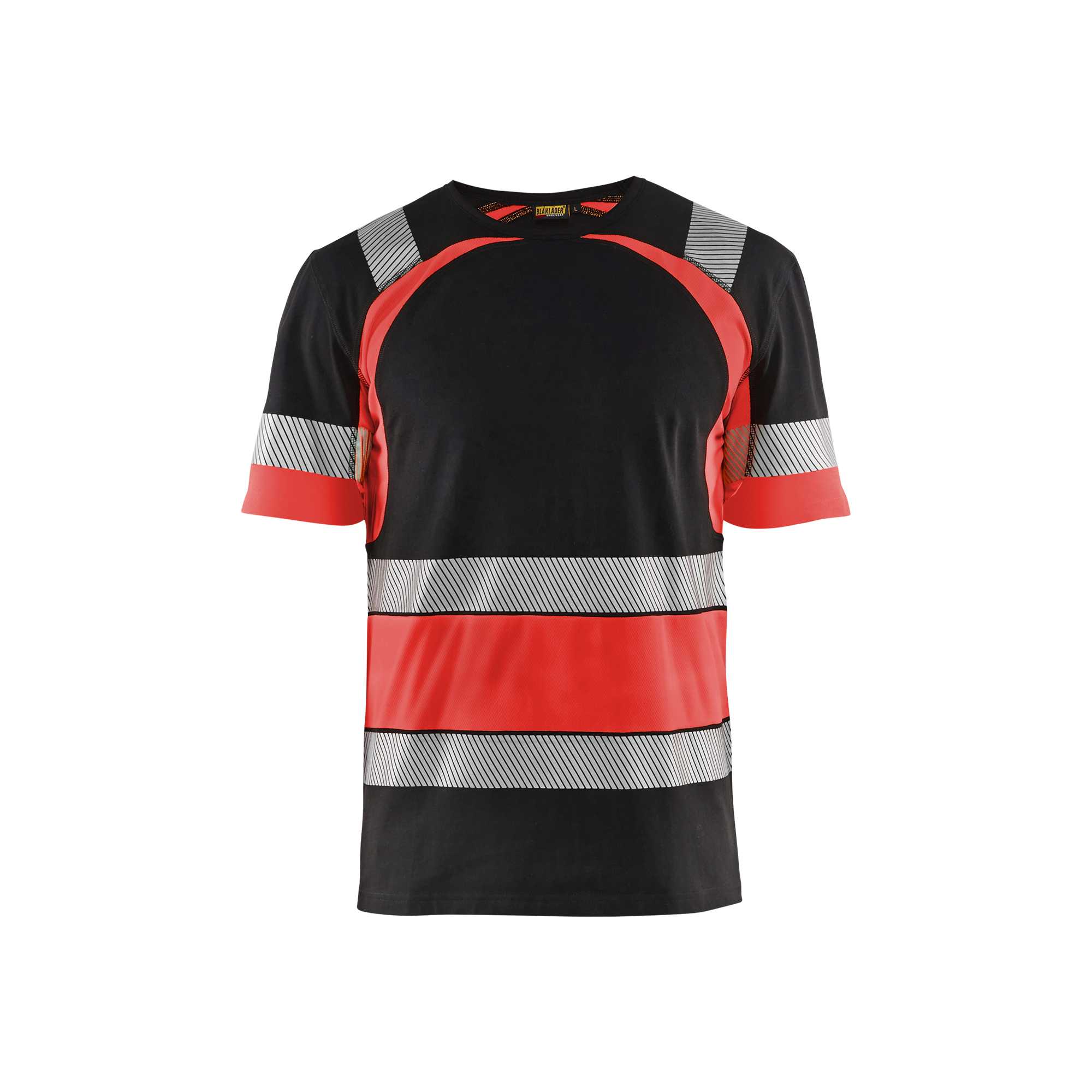 BLAKLADER 34211030 Hi Vis T shirt Hi Vis Reflective Short Sleeve Work T-Shirt MEN - 100% Cotton
